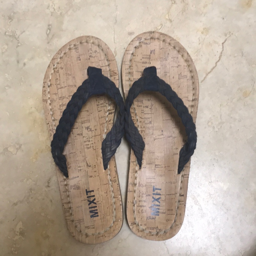 Blue sandals